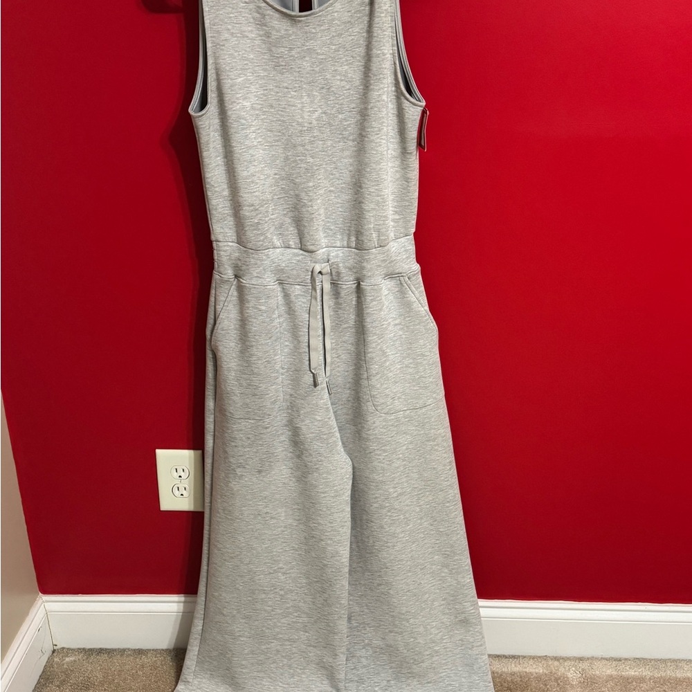 SPANX Light Gray Sleeveless Jumpsuit